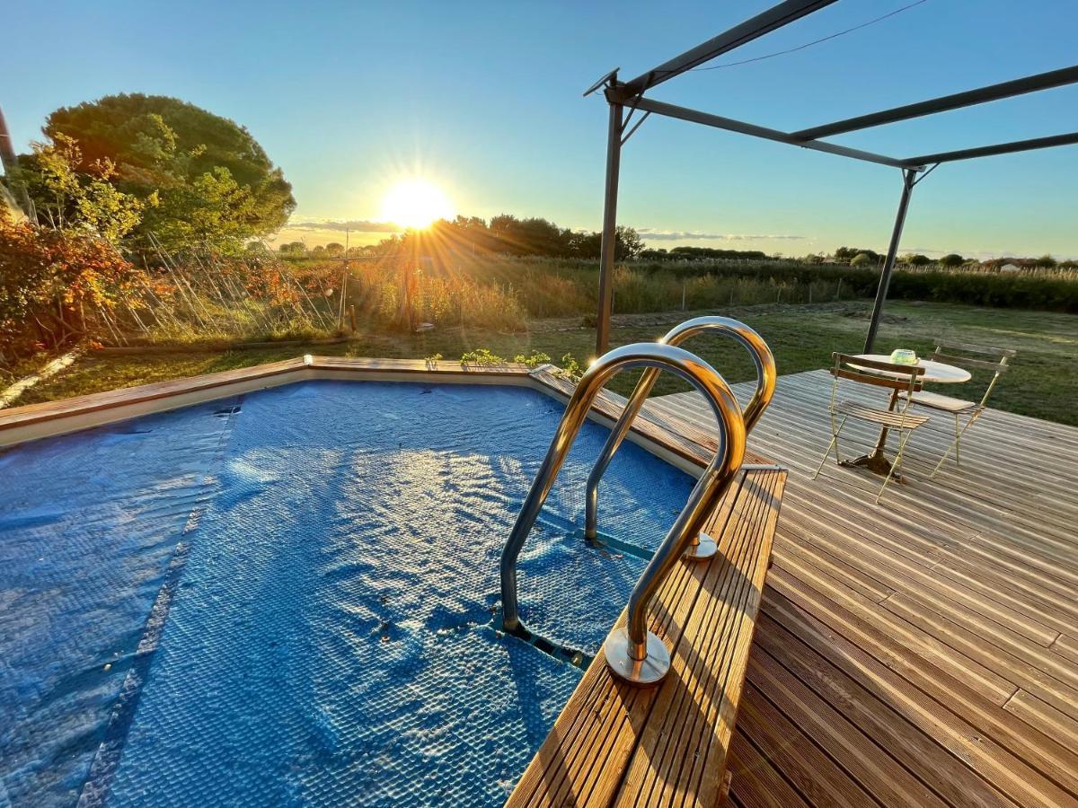 Myinsolite - Tiny-House, Jacuzzi, Brasero, Piscine Aigues-Mortes Exterior photo