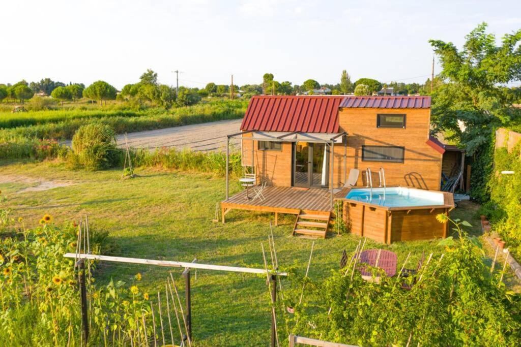 Myinsolite - Tiny-House, Jacuzzi, Brasero, Piscine Aigues-Mortes Exterior photo