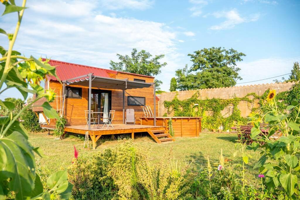 Myinsolite - Tiny-House, Jacuzzi, Brasero, Piscine Aigues-Mortes Exterior photo
